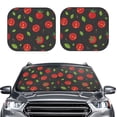 thumbnail image 6 of Lsque Tomatoes1 2 PCS Windshield Sun Shade | CarFoldable Window Covers | Car Accessories Reflect UV for Universal Cars SUV Truck | Large, 6 of 7