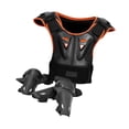 thumbnail image 4 of Traje de motociclista para niños, equipo de ciclismo para adolescentes, equipo de protección para niños y niñas, rodilleras antichoque para ciclismo. naranja negro, 4 of 8
