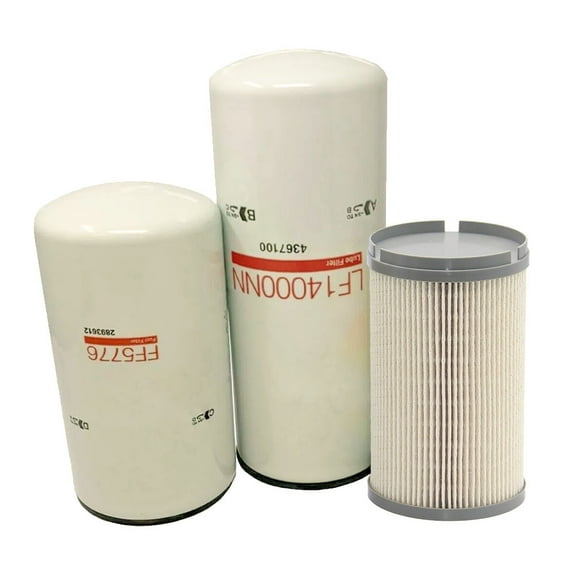 For CUMMINS ISX15 OIL CHANGE KIT LF14000NN, FF5776, K37-1029 Oil Fuel Filter NEW