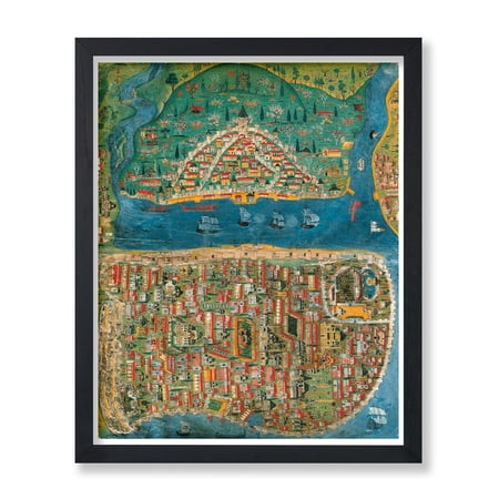 Map Poster Retro Map Of Constantinople Print Istanbul Art Gift For Travel Lover Home & Office Decor