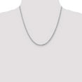 thumbnail image 5 of Solid 14K White Gold 3.2mm Diamond- cut Rope Chain - 7" Bracelet, 5 of 8