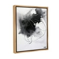 thumbnail image 4 of Stupell Industries Contemporary Watercolor Smear Abstract Painting Brown Floater Framed Canvas Art Print Wall Art, 17 x 21, 4 of 10