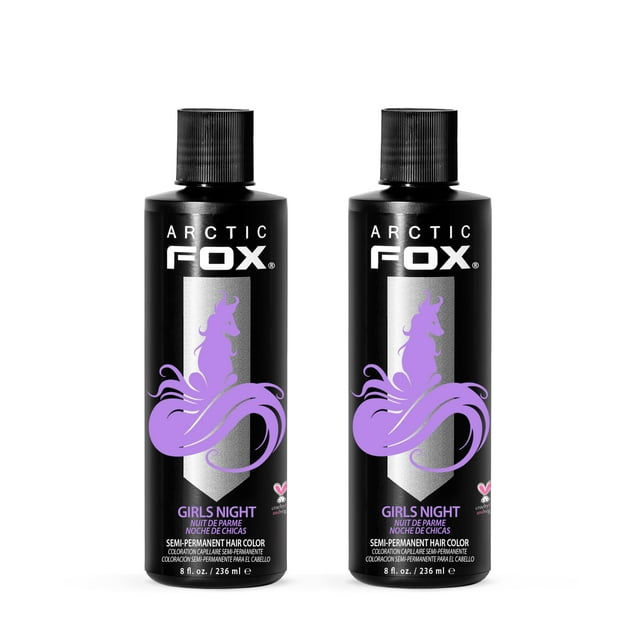 Tinte para el cabello Arctic Fox semipermanente, pastel, lila y morado, 240 ml