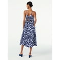 thumbnail image 3 of Scoop Women's Bow Back Midi Dress, 3 of 4