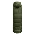 thumbnail image 6 of Winter Savings Clearance! Lindreshi Puffer Vest Women Plus Size Women's Outerwear Down Cotton Mid-length Padded Long Sleeve Hooded Stand Cotton-padded Collar Coats, 6 of 7
