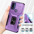thumbnail image 5 of Funda para GANGXUN Motorola Moto G Play 2023 - Soporte metálico, Función magnética, Morado, 5 of 5