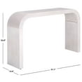 thumbnail image 3 of Safavieh Liasonya Modern Curved Wood Console Table, White Washed, 3 of 4