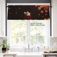 thumbnail image 2 of JOOCAR Autumn Maple Leaf Polyester Window Valance Curtain for Home Kitchen Living Room Bedroom Bathroom Decor 54x18 inch, 2 of 4