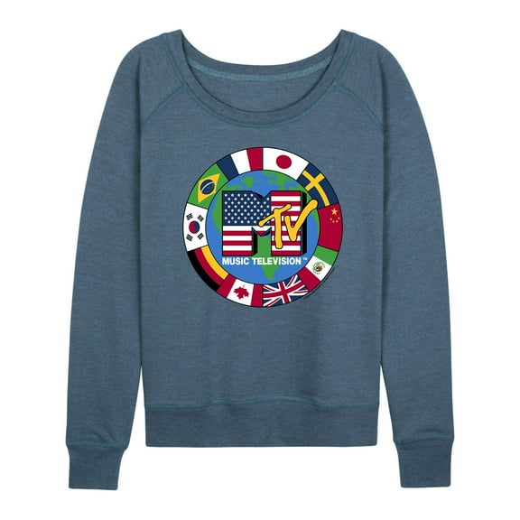 MTV - Flags - Women's Lightweight French Terry Pullover