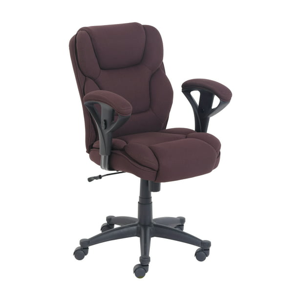 Serta Big Tall Fabric Manager Office Chair Supports Up To 300 Lbs Brown Walmart Com Walmart Com