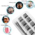 thumbnail image 3 of Cubo de hielo de acero inoxidable 304, juego de sarro de hielo de congelación rápida, bola de hielo de metal de 27mm, barra de hielo para whisky y vino tinto, 3 of 5