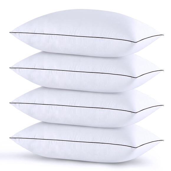 Juego de 4 Almohadas HUXMEYSON Estándar Alternativa a Plumas