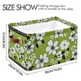 thumbnail image 4 of Yayeee Canvas Storage Basket with Handles for Shelves Fabric Bins Closet Organizer, Retro Floral, 4 of 8