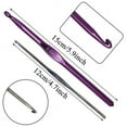 thumbnail image 3 of Crochet Hooks Kit with Case,1 Set 22-Piece Crochet Hooks Set，Aluminum Handle Knitting Needles, DIY Hand Knitting Art Tools for Beginners and Experienced Crochet Lovers, 3 of 9