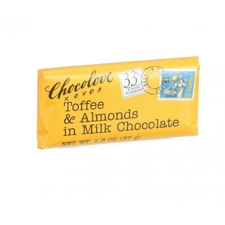 Chocolove Choc Bar Mini Milk Tfe&Almd 1.3 OZ (Pack of 12)
