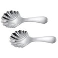 thumbnail image 4 of 2 cucharas de acero inoxidable, cucharas de postre, cucharas de té de metal y cucharas de café., 4 of 6