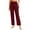 Brick Red, variant on Women 3d Cellulite Leggings High Waisted Bootcut Dance Pants Casual Wide Leg Yoga Pants Bell Bottom Leggings for Workout Running Athletic Activewear