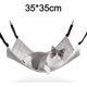 thumbnail image 2 of Hamaca para gatos, hamaca transpirable para mascotas con correas ajustables y ganchos de metal, hamaca colgante de doble cara para gatos, hurones, cachorros y otros animales pequeños, 2 of 5