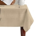 thumbnail image 4 of Black Khaki Table Cloth Waterproof Tablecloths, Spring Flora Tablecloth Dining Table Cover for Kitchen Party Tabletop Outdoor, Rectangle Tablecloth 60x102 Inch, 4 of 9