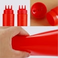 thumbnail image 5 of Unique Bargains 15oz 3 Hole Squeeze Squirt Bottles Dispenser Jar PE Red, 5 of 7