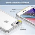 thumbnail image 4 of Case for iPhone 7 Plus 8 Plus Case Slim Dropproof [Defend from Drop/Scratch/Slip/Fingerprint] Clear Acrylic Hard Back Soft TPU Bumper Hybrid Phone Cover for iPhone 7 Plus 8 Plus-Crystal Clear, 4 of 8