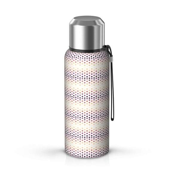 Modern 20oz Stainless Steel Thermal Bottle with Tea Filter and Cup Lid, Vacuum Insulated Coffee Mug with 316L Inner Liner, Leakproof Travel Thermos for Office, Commute & Outdoor