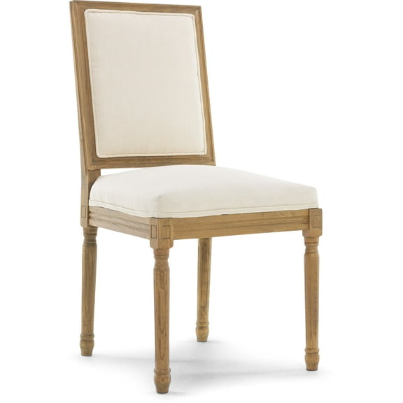 Finch Elmhurst Farmhouse Upholstered Dining Chair, Vintage Cream (Set of 2)
