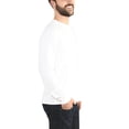 thumbnail image 3 of Fruit of the Loom Men's and Big Men's Platinum EverSoft Long Sleeve T-Shirt, Up To Size 4X, 3 of 6