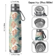 thumbnail image 3 of Modern 29oz Stainless Steel Insulated Thermos with Tea Filter, 360° Printed Travel Bottle, Leakproof BPA-Free Flask with Anti-Slip Base, 304 Inner & 201 Outer, Vacuum Cup, 3 of 6