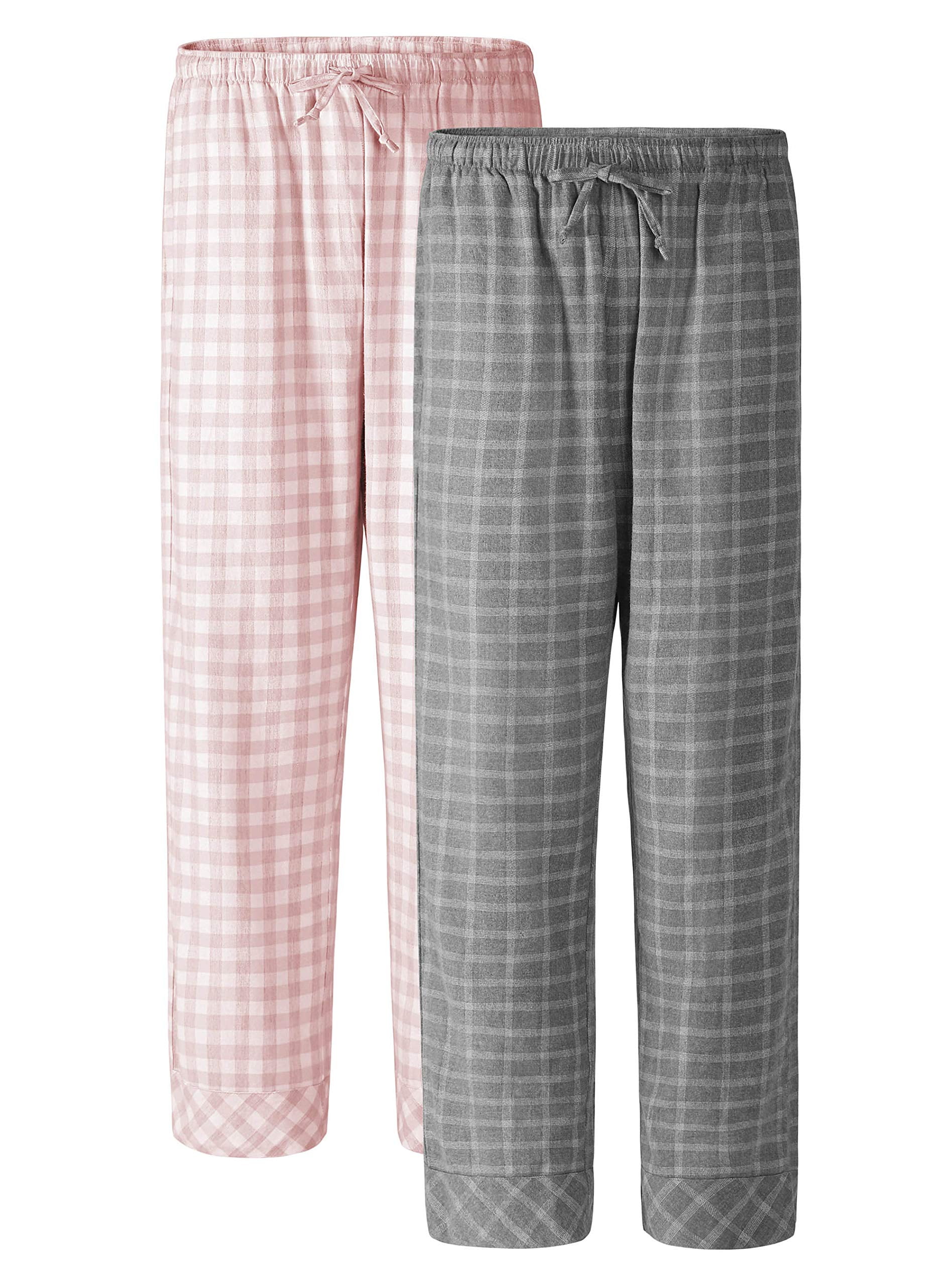 U.Vomade Pajama Pants for Women 100 Cotton Flannel Plaid Lounge Pants