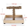 thumbnail image 4 of Soporte para pájaros de mesa, soporte en T portátil, soporte para juegos de loros, gimnasio de perca para loros pequeños y medianos (soporte en T), 4 of 5