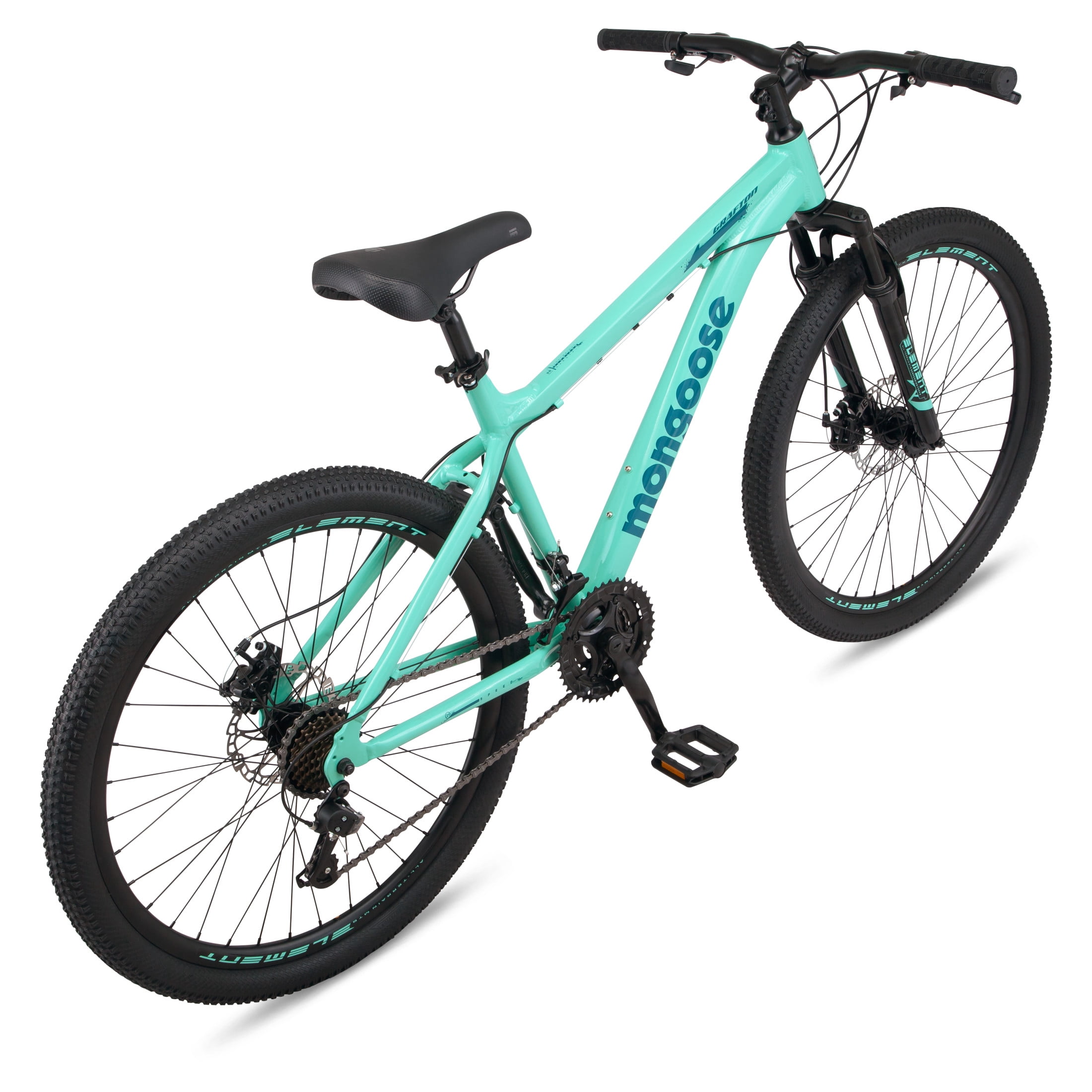 Mongoose Grafton Mountain Bike, 26-Inch Wheels, 21 Speeds, Teal