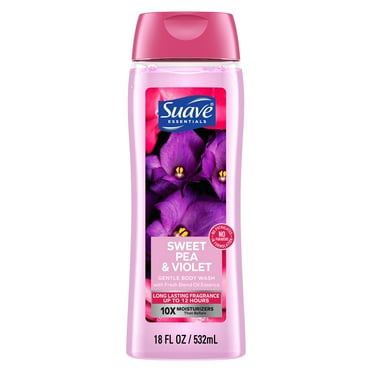 Suave Essentials Gentle Body Wash, Sweet Pea & Violet, 18 oz