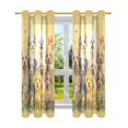 thumbnail image 7 of Yayeee Window Curtains Light Filtering 63"x42" Grommet Panel Pair Home Living Room Decor, Floral Dogs, 7 of 7