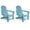 Light Blue, variant on FOOWIN HDPE Plastic Adirondack Chairs Set of 4, Black
