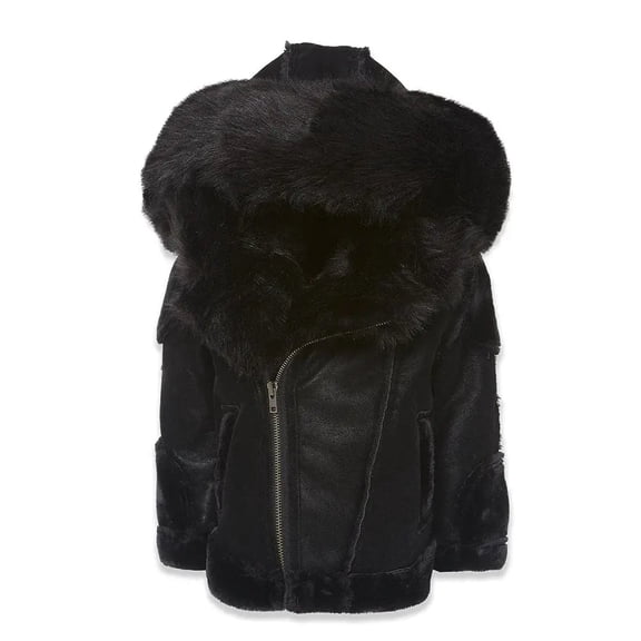 Jordan Craig Kids EL Jefe Shearling Moto Jacket (Black)