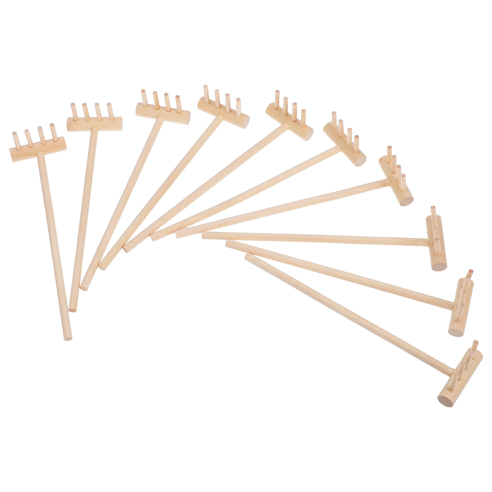 SHISUYAN 10 Pcs Râteau de Jardin Zen Unique Outils de Bac à Sable en Bambou