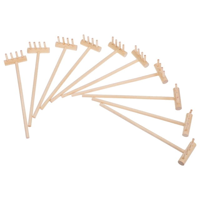 MasteelfCA 10 Pcs Outils de Râteau Râteau de Jardin Zen Râteau de Table pour Bac à Sable de Jardin Outil Japonais de Bureau Accessoires de Bac à Sable de Méditation