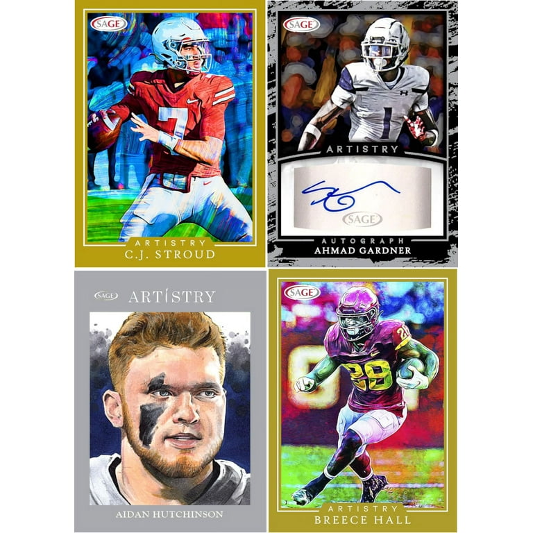 2022 store Sage NFL Football 3 Autographs Box