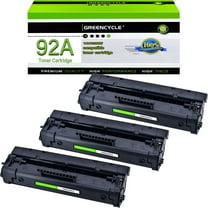 greencycle Compatible Toner Cartridge Replacement for HP 92A Black Toner Cartridge C4092A Use forLaser Jet 1100 1100a 1100ase 1100axi 1100se 1100xi 3200 3200se 3200m(3PC)