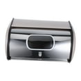 thumbnail image 6 of Stainless Steel Bread Box with Window for Kitchen Counter Storage Inch, 6 of 8