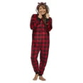 thumbnail image 2 of Jolly Jammies Buffalo Plaid Matching Family Christmas Union Suit Pajama Set, 2 of 9