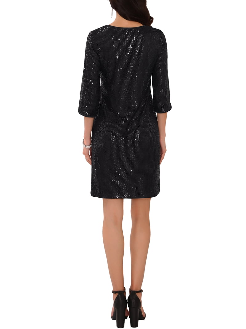 black split mini dress Signature Pleated Waist Volume Mini Dress