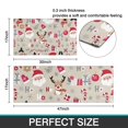 thumbnail image 7 of Beige Christmas Santa and Reindeer Pattern Kitchen Rugs Sets Of 2,Anti Fatigue Kitchen Mat Rugs Non Slip Washable,Decorative Kitchen Floor Mats for Kitchen,Sink,Laundry,17"x30"+17"x47", 7 of 7