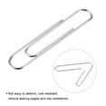 thumbnail image 4 of Uxcell Sujetapapeles de 2 pulgadas de metal resistente con caja para oficina y hogar tono plateado cuenta 100, 4 of 6