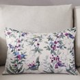 thumbnail image 3 of Spring Floral and Bird Throw Pillow Cover, Herbs Flowers Botanical Rectangle Decorative Pillow Case Protector Soft Cushion Cover Lumbar Pillowcase for Couch Sofa Bedroom Car Chair Decor 16x24 Inch, 3 of 8