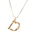 thumbnail image 4 of Collar de cadena de la letra Sunnimix A-F letras mayúsculas alfabeto encanto colgante, 4 of 6