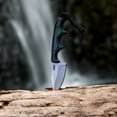 thumbnail image 7 of CRKT Minimalist Bowie Outdoor Survival Fixed Blade Knife with Sheath: Stainless Steel Plain Edge Blade, Micarta Handle, 2387, 7 of 7