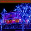 thumbnail image 2 of Deago Christmas Lights Outdoor, Meteor Shower Lights 12 inch 8 Tube 192 LED Snow Falling Icicle Cascading Lights for Xmas Tree Halloween Decoration Wedding Party, Blue, 2 of 8