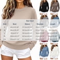 thumbnail image 3 of tarylea Knitted Tops for Women Long Sleeve Crew Neck Sweater Tops Casual Loose Fall Comfy Solid Color Tops, 3 of 7